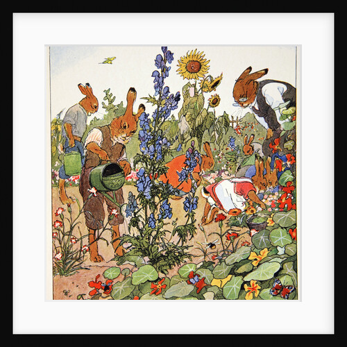 Gardening lesson by Fritz Kock-Gotha