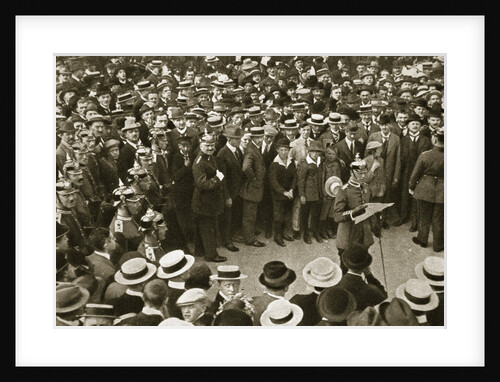 The Kaiser's proclamation of war being read out by GPA