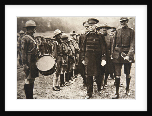 General Bramwell Booth inspecting boy scouts by S and G