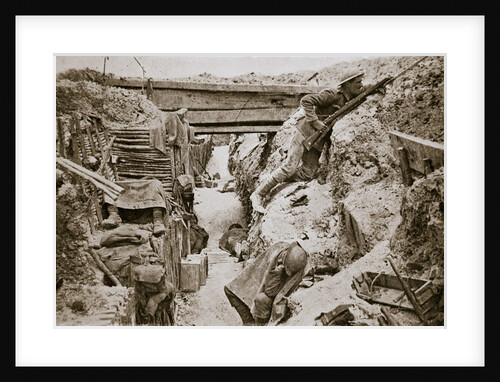 A view of a  British trench by Anonymous