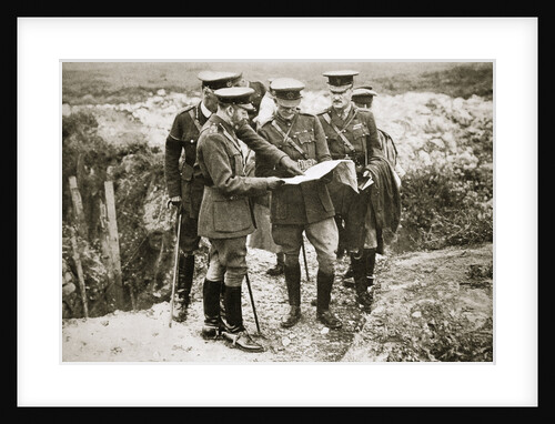 King George V visits the front by Anonymous
