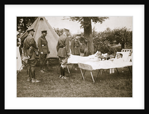 King George V conversing with wounded officers by Anonymous