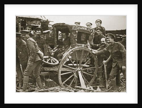 Moving day in a captured village by Anonymous
