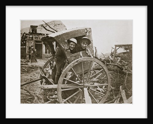 'Cab, sir!' Found in a captured village by Anonymous