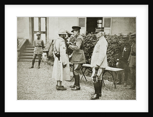 Prince Arthur of Connaught decorating a French sergeant by Anonymous