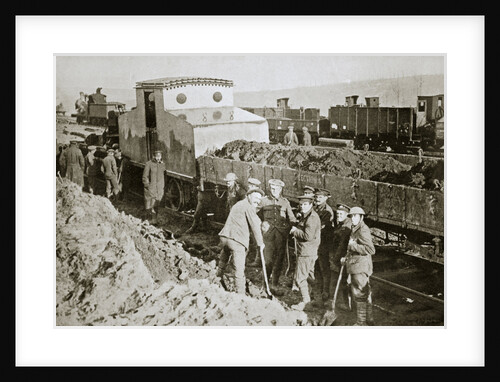 British armoured railway engine by Anonymous