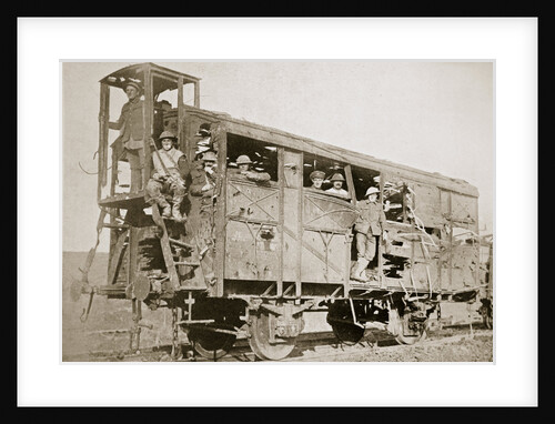 Captured German railway carriage by Anonymous