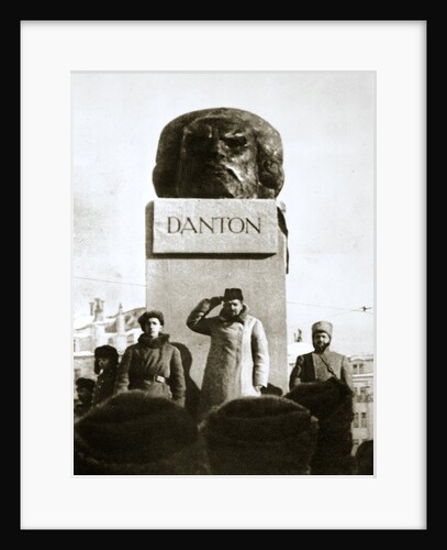 Lenin unveiling the Danton monument by Anonymous