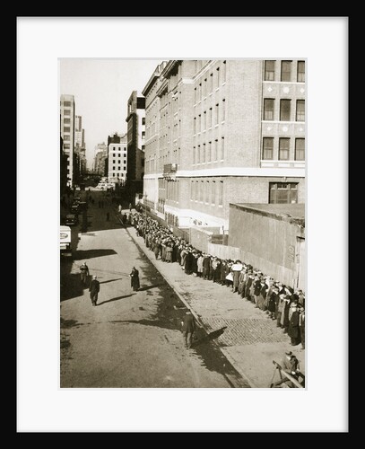 The breadline, a visible sign of poverty during the Great Depression by Anonymous
