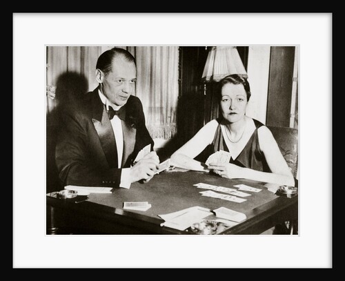 Mr and Mrs Ely Culbertson, American contract bridge players by Anonymous
