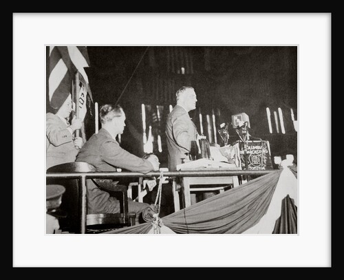 Franklin D Roosevelt at the Democratic Party Convention by Anonymous