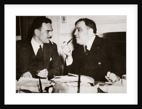 Thomas E Dewey with Fiorello H La Guardia, Mayor of New York by Anonymous