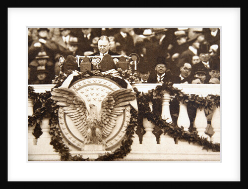 Frank Billings Kellogg, former US Ambassador to Great Britain, making a speech by Anonymous