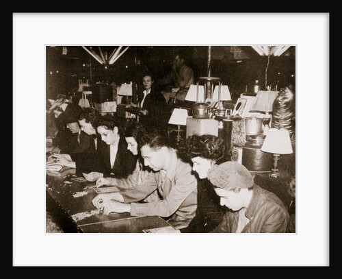 Automobile workers playing bingo at a carnival at Dearborn by Anonymous