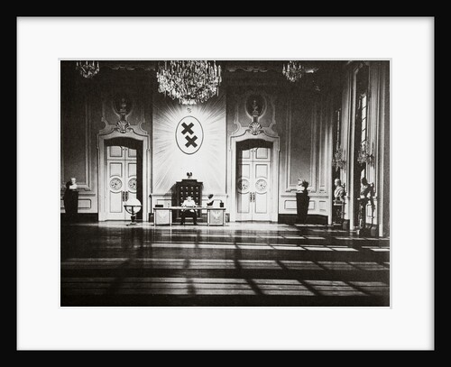 Charlie Chaplin portraying Adenoid Hynkel in the film 'The Great Dictator' by Anonymous