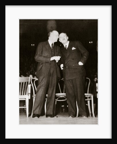 American Communist leaders William Foster and Earl Browder by Anonymous