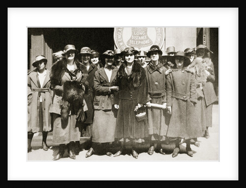 Female telephone operators on strike in Boston by Anonymous