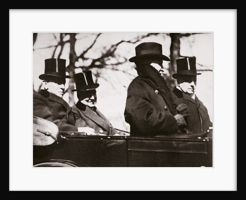 Presidents Wilson and Harding travelling to the Capitol by Anonymous