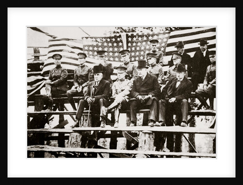 President Warren G Harding at a baseball park by Anonymous