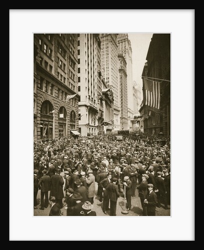 Crowds on Wall Street by Anonymous