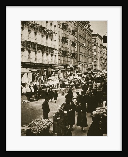 Street market on Orchard Street by Frederick Bradley