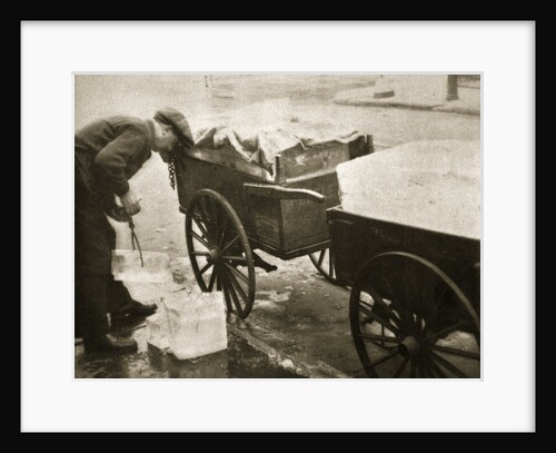 Ice man making his morning deliveries in West 10th Street by Anonymous