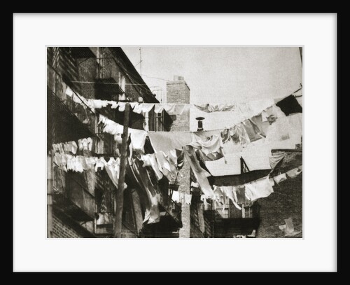 Wash day at some New York tenement buildings by Anonymous
