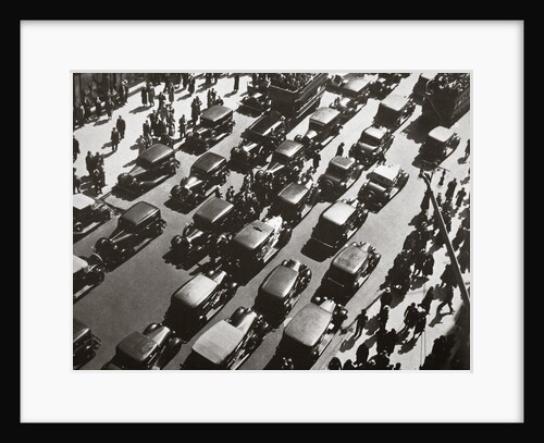 Traffic jam on Fifth Avenue at 49th Street by Anonymous