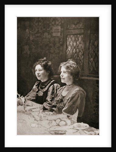 Christabel Pankhurst and Annie Kenney, British suffragettes by GK Jones