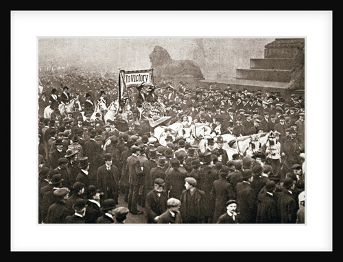 Procession to welcome the early release of suffragettes from prison on 19 December 1908 by Anonymous