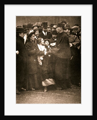 The arrest of suffragette Dora Marsden by Anonymous