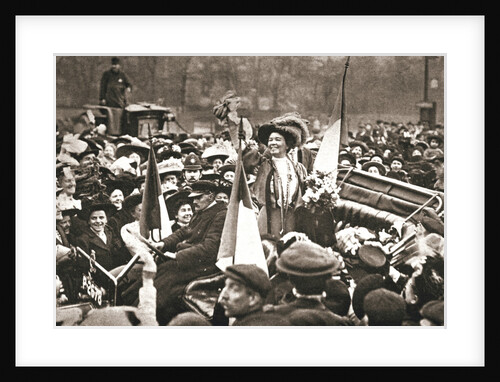 Britsh suffragette Emmeline Pethick-Lawrence's release from prison by Anonymous