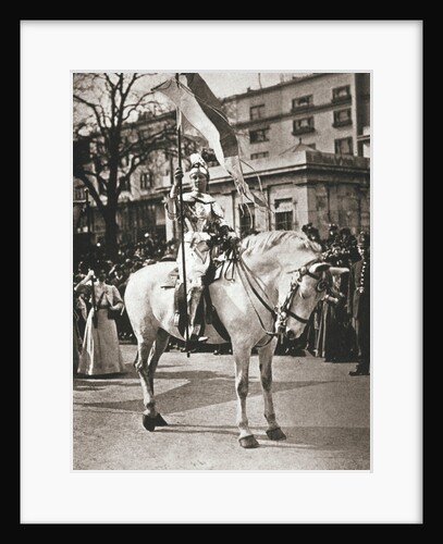 British suffragette Elsie Howey as Joan of Arc by Anonymous
