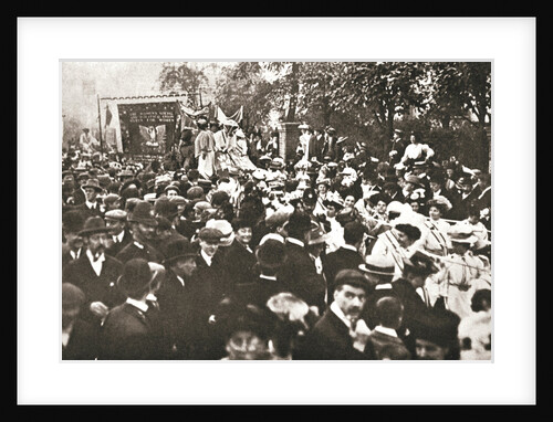 Britsh suffragette Emmeline Pethick-Lawrence's release from prison by Anonymous