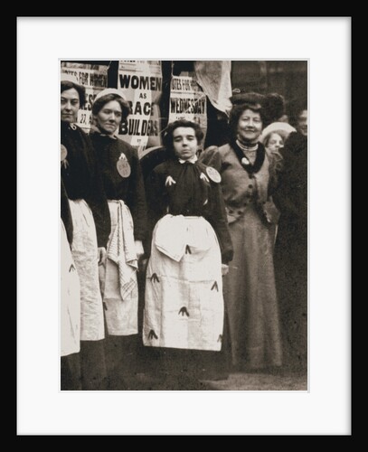 Ada Flatman, British suffragette, at a demonstration she organised in Liverpool by Anonymous