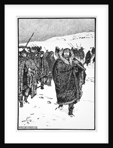 Murtough on his journey with the King of Munster in fetters by Morris Meredith Williams