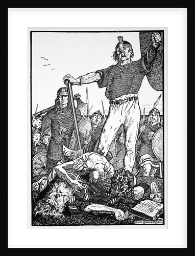 Death of Brian Boru at the Battle of Clontarf by Morris Meredith Williams