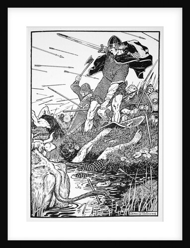King Magnus in the marsh at Downpatrick by Morris Meredith Williams