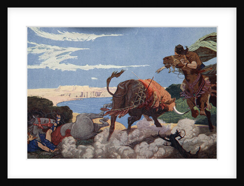 The slaying of the bull of Ishtar by Ernest Wellcousins