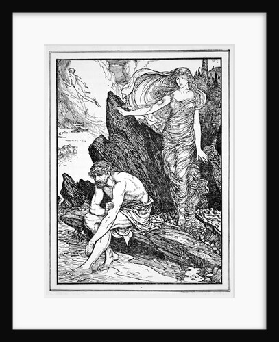 Calypso Takes Pity on Ulysses by Henry Justice Ford