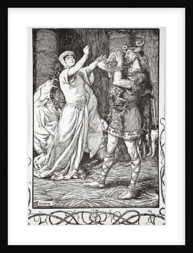 The Queen cried to him to forbear by Dora Curtis