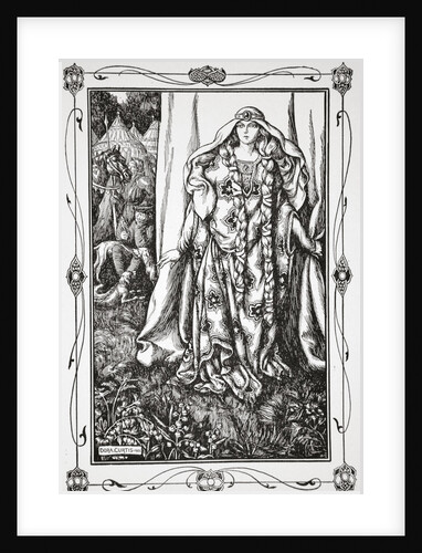 At the door of one.. stood a lady by Dora Curtis