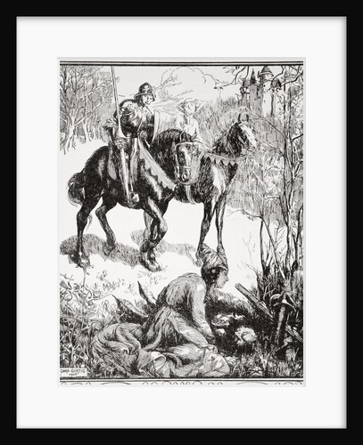 A lady weeping bitterly by Dora Curtis