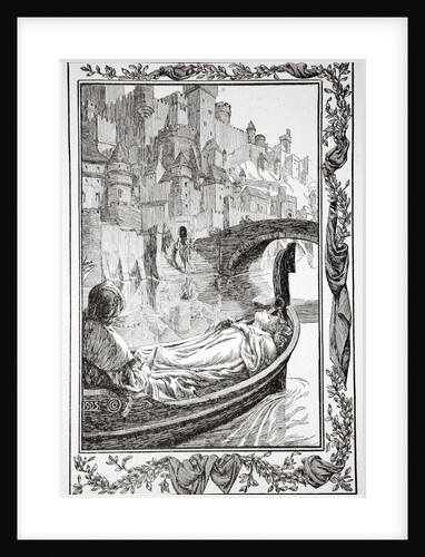 The Barge floated down the River by Dora Curtis