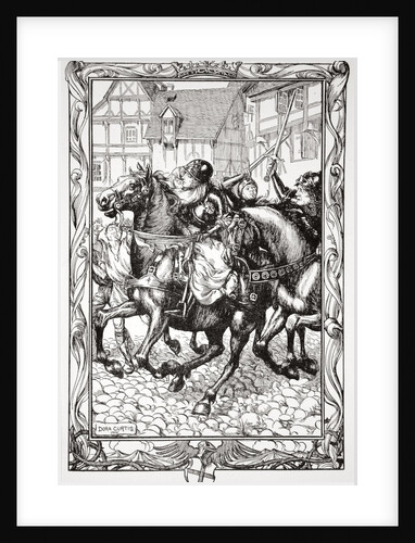 Rushed Upon the Astonished Throng by Dora Curtis