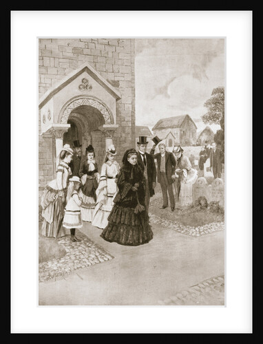 Her Majesty at Whippingham Church by A Forestier