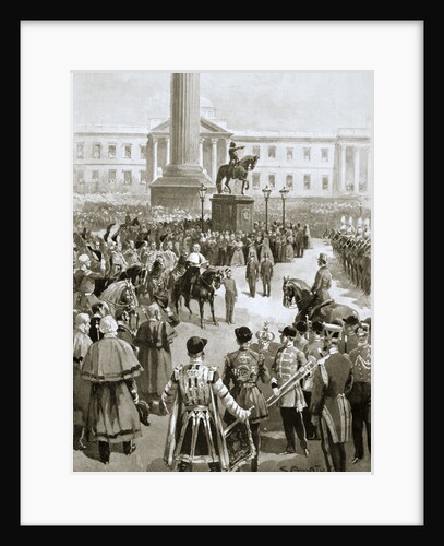 The proclamation of peace at Charing Cross by G Amato