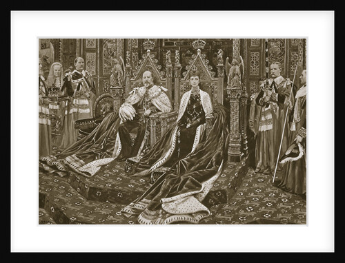King Edward VII at the opening of his first Parliament by Samuel Begg