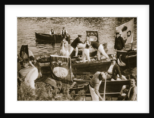 Swan upping on the Thames by Anonymous