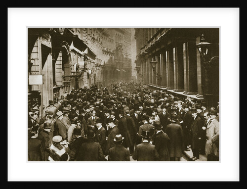 In Throgmorton Street beside the north wall of the London Stock Exchange by Anonymous